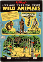 "KELLOGGS WILD ANIMAL AND HUNTERS" 1937 PREMIUM PUNCH-OUT BOOK.