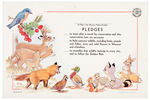 SNOW WHITE DISNEY STUDIO ART ON "MISSOURI CONSERVATION COMMISSION" PLEDGE CARD.