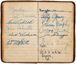 1936-1939 WORLD SERIES CHAMPIONS NEW YORK YANKEES SIGNED MEMO BOOKLET.