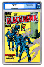 BLACKHAWK #13 WINTER 1946 CGC 9.4 OFF-WHITE TO WHITE PAGES MILE HIGH COPY.