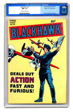 BLACKHAWK COMICS #14 SPRING 1947 CGC 9.6 OFF-WHITE TO WHITE PAGES MILE HIGH COPY.