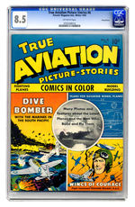 TRUE AVIATION PICTURE-STORIES #6 WINTER 1943 CGC 8.5 OFF-WHITE PAGES PENNSYLVANIA COPY.