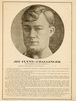 "WORLD'S HEAVY-WEIGHT CHAMPIONSHIP JIM FLYNN CHALLENGER AND JACK JOHNSON CHAMPION" 1912 PROGRAM.