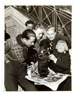 BUSTER BROWN AND TIGE WITH BOY SCOUTS NEWS SERVICE PHOTO.