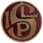 INTERNATIONAL SOCIALIST LABOR PARTY EARLY ENAMEL ON BRASS LAPEL STUD.