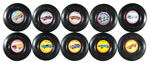 "HOT WHEELS" PLASTIC COLLECTOR'S BUTTONS.