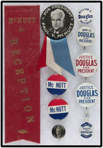 McNUTT AND DOUGLAS GROUP OF TEN DEMOCRATIC HOPEFUL ITEMS 1944-1948.