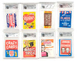 EXTENSIVE GROUP OF GAI GRADED NON-SPORT UNOPENED GUM CARD PACKS.