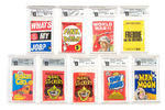 EXTENSIVE GROUP OF GAI GRADED NON-SPORT UNOPENED GUM CARD PACKS.