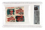 "FRANK BUCK'S BRING 'EM BACK ALIVE" GAI GRADED UNOPENED GUM CARD PACK.