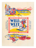 "WILD WEST PICTURE PUZZLE" WRAPPER.