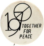RARE 1970 VIETNAM WAR PROTEST BUTTON FROM PRINCETON UNIVERSITY.