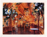 "DISNEY GALLERY" TIKI ROOM RESTUARANT SIGNED & NUMBERED PRINT.