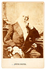 “PETER COOPER” 1876 GREENBACK PARTY PRESIDENTIAL CANDIDATE CABINET CARD.