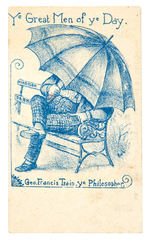 GEORGE FRANCIS TRAIN 1890s TRADE CARD.