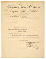 BALDWIN & GLEASON 1896 “McKINLEY PRINTS” ORDER INQUIRY.