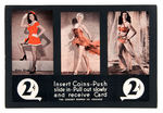 PIN-UP/BURLESQUE RELATED EXHIBIT CARD VENDING MACHINE DISPLAY CARDS.