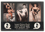 PIN-UP/BURLESQUE RELATED EXHIBIT CARD VENDING MACHINE DISPLAY CARDS.