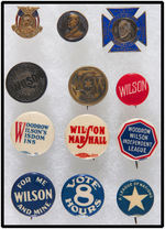WILSON GROUP OF TWELVE BUTTONS, STUDS AND PINS.