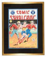 "COMIC CAVALCADE" NO. 1 COVER RECREATION ORIGINAL ART BY MURPHY ANDERSON.