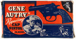 "GENE AUTRY REPEATING CAP PISTOL JR. MODEL" BOXED.