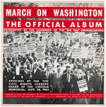 "MARCH ON WASHINGTON THE OFFICIAL ALBUM" AND "LINCOLN MEMORIAL PLEDGE."