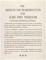 "MARCH ON WASHINGTON THE OFFICIAL ALBUM" AND "LINCOLN MEMORIAL PLEDGE."