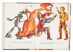 "SUPER-SPY K-13 IN OUTER SPACE" BOOK ILLUSTRATION ORIGINAL ART BY SAMMIS McLEAN W/MATCHING BOOK.