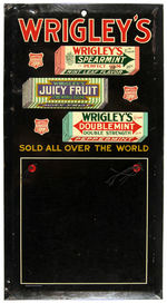 “WRIGLEY’S CHEWING GUM” LITHO TIN CALENDAR HOLDER.