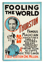 "FOOLING THE WORLD/THURSTON FAMOUS MAGICIAN" BOOK.