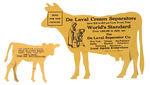 "DE LAVAL CREAM SEPARATORS" DIECUT COW/CALF STANDUPS.