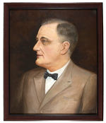 1932 OIL PAINTING OF FRANKLIN ROOSEVELT PRESENTED TO JAMES CURLEY BY HUGH J. MONTGOMERY.