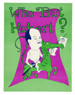 “WHO BUT HUBERT?” 1968 HUMPHREY POSTER.