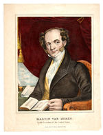 MARTIN VAN BUREN PAIR OF PRINTS AS PRESIDENT CIRCA 1840 CAMPAIGN.