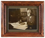 FDR 1933-35 PRESS PHOTOS INCLUDING BEER BILL AND CCC FRAMED.