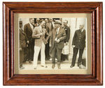 FDR 1933-35 PRESS PHOTOS INCLUDING BEER BILL AND CCC FRAMED.