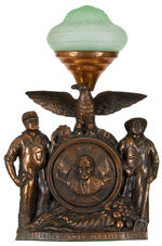 “FDR 1933/A NEW DEAL/PROSPERITY UNDER THE BLUE EAGLE” LAMP.