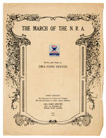 FDR/NRA/MEMORIAL SHEET MUSIC.