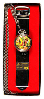 "BUCK ROGERS" BOXED COMBINATION WATCH/POCKETWATCH.