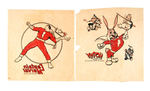 CAPTAIN MARVEL/HOPPY THE MARVEL BUNNY TRANSFER PAIR.