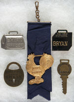 BRYAN FIVE FIGURAL WATCH FOBS FROM 1908.