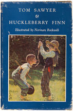 NORMAN ROCKWELL "TOM SAWYER & HUCKLEBERRY FINN" SLIPCASED BOOK INSCRIBED TO WALT DISNEY.