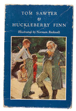 NORMAN ROCKWELL "TOM SAWYER & HUCKLEBERRY FINN" SLIPCASED BOOK INSCRIBED TO WALT DISNEY.