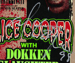 ALICE COOPER SIGNED CONCERT POSTER.