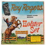 "ROY ROGERS GENUINE LEATHER OFFICIAL HOLSTER SET" BOXED.