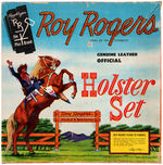 "ROY ROGERS GENUINE LEATHER OFFICIAL HOLSTER SET" BOXED.