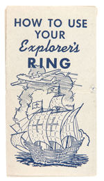 "FIREBALL TWIGG EXPLORER'S RING" AND INSTRUCTION FOLDER.