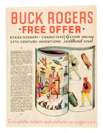 "BUCK ROGERS CUT-OUT ADVENTURE BOOK" COCOMALT ORDER FOLDER.