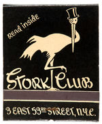 “STORK CLUB” PHOTOS IN FOLDERS/MATCHES.