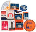 NYWF 1939-40  35 PIECE LABEL/POSTER STAMP LOT.